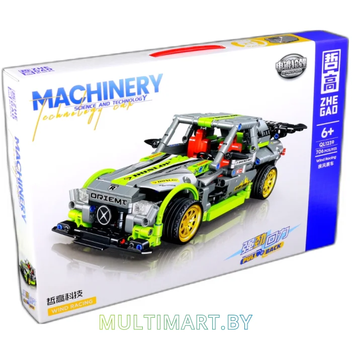 Конструктор Zhe Gao Technics QL1239 Спорткар Wind Racing